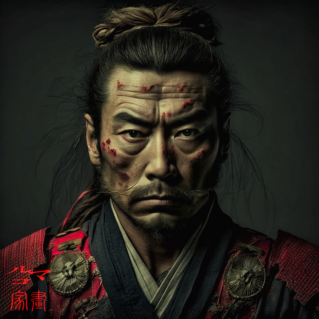 Mixed Media :: Painting and digital Art :: Saigo Takamori, Abe Samurai Clan